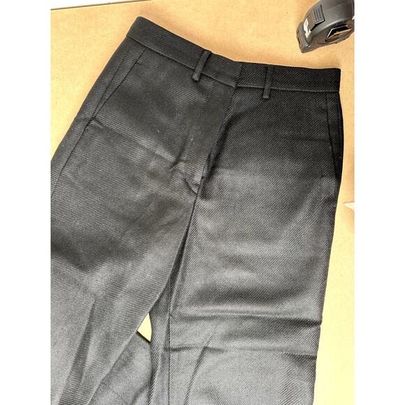 Jil Sander Women’s Black Wool Cashmere Trousers Size 34 Made in Italy Luxury